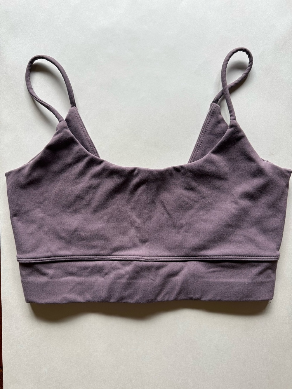 Scoop-Front Sports Bra in Dusty Mauve
